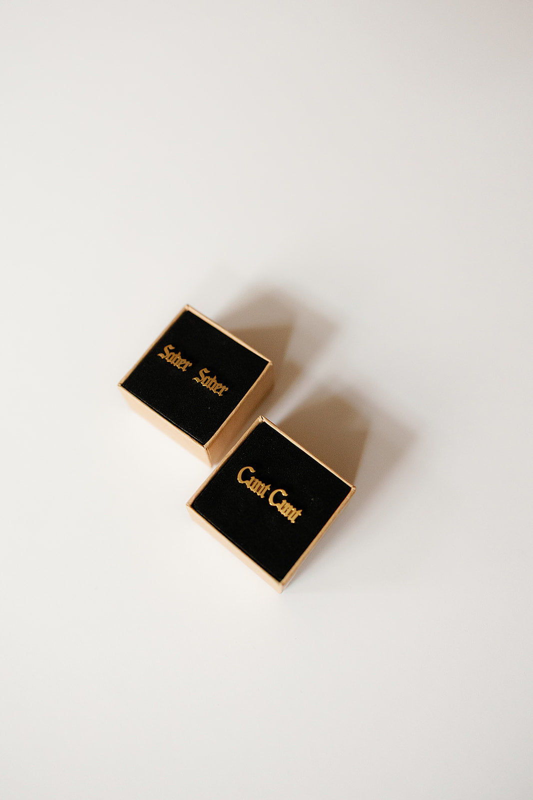 EARRINGS - STUDS - SOBER/CUNT