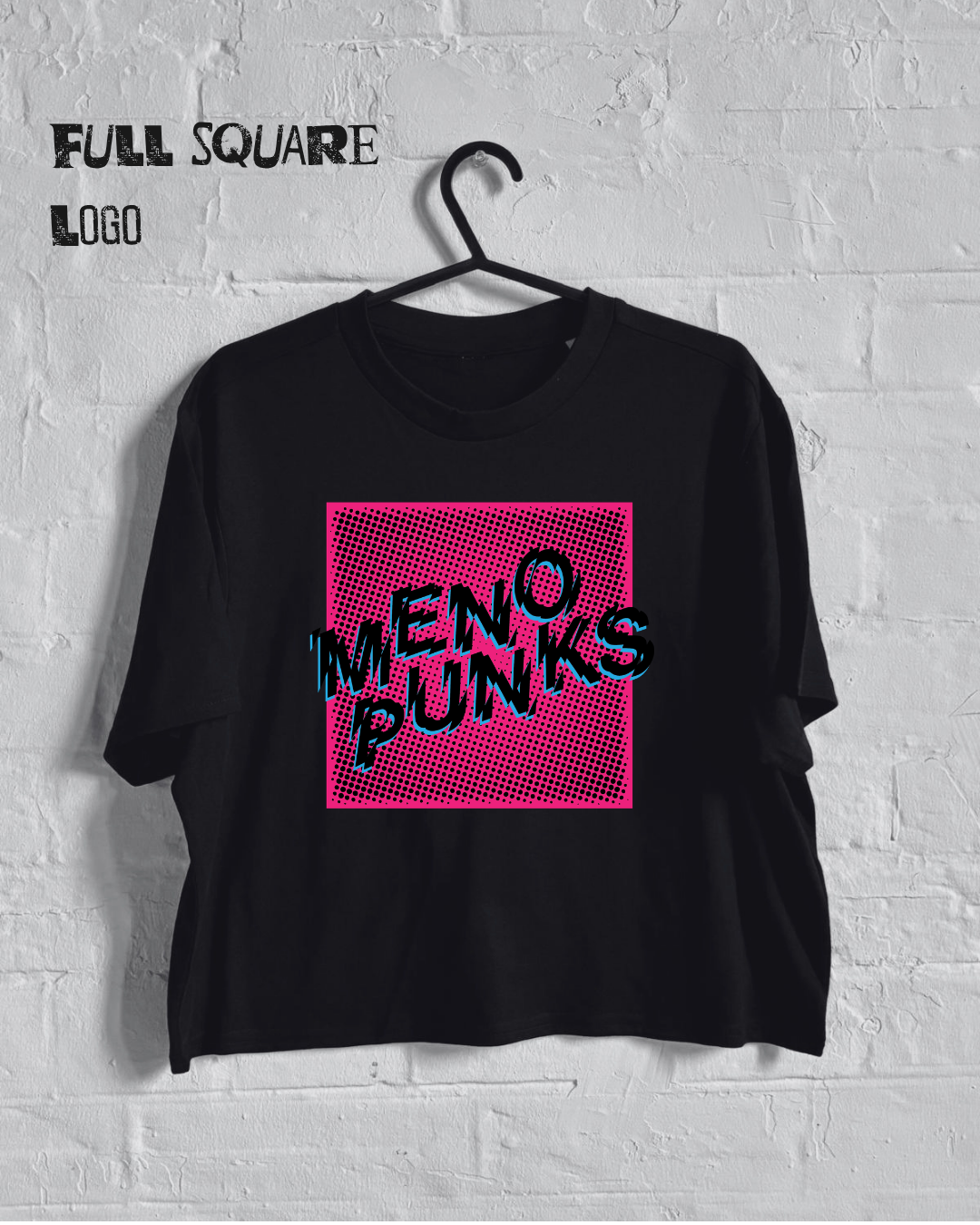 MENOPUNKS Boxy Cropped T Shirt
