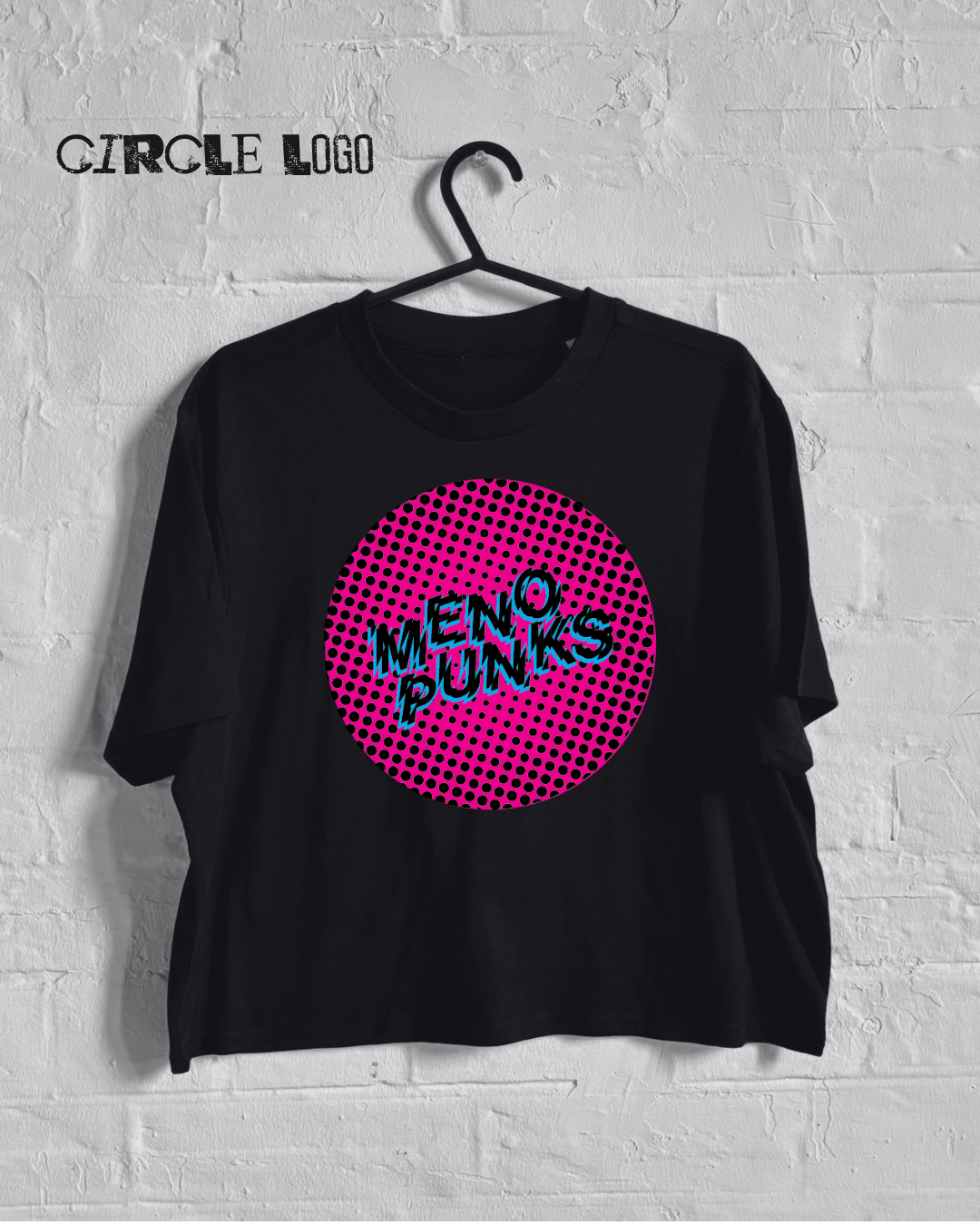 MENOPUNKS Boxy Cropped T Shirt