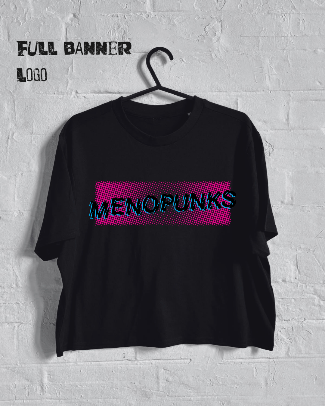 MENOPUNKS Boxy Cropped T Shirt