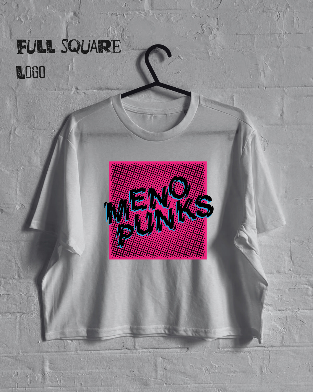 MENOPUNKS Boxy Cropped T Shirt