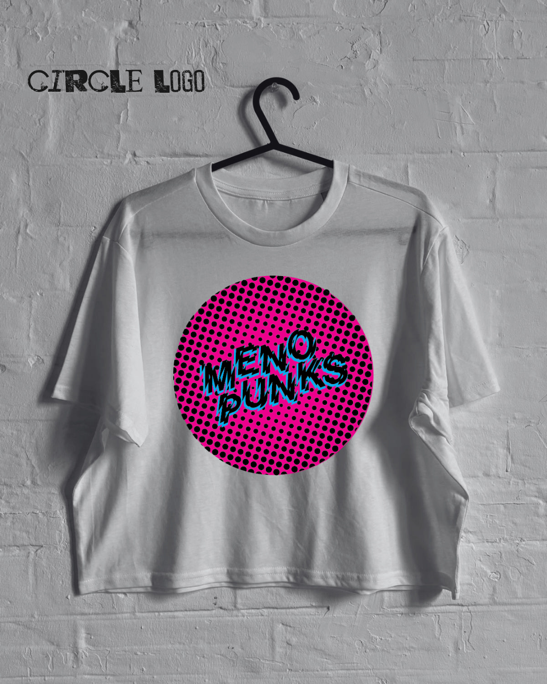 MENOPUNKS Boxy Cropped T Shirt